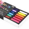 Non-toxic Soft Hair Crayons Pastel Kit 12 Colors Dye Hair Powdery Cake Temporary Hair Chalk