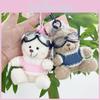 Playful Plush Bear Keychain With Multiple Color Choices For Adorable Accessory Bag