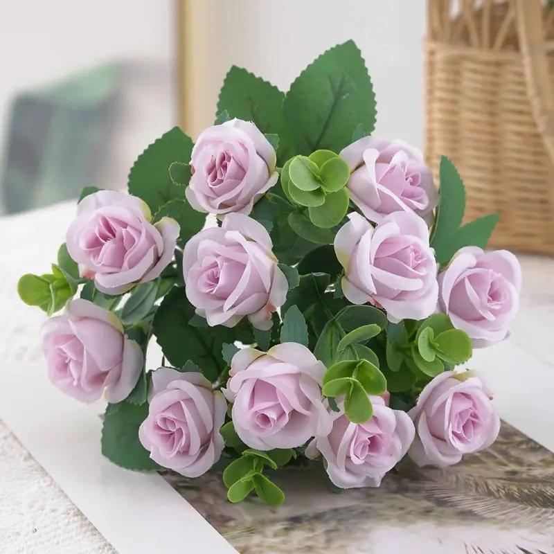 1 Bouquet of 11 Roses Artificial Flowers Silk Flower Artificial Flowers Decorative Flower Ornaments Decoration Wedding.