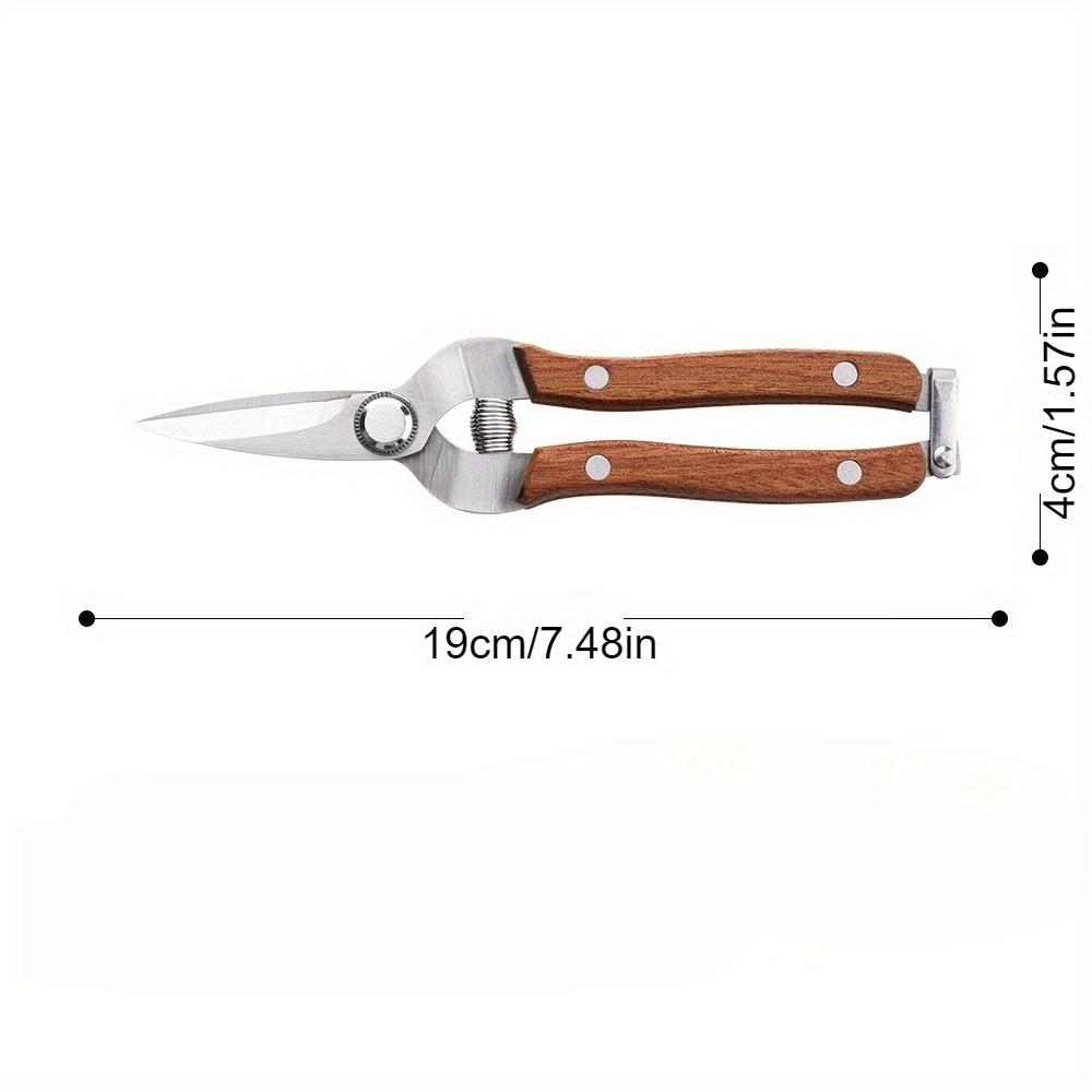 Classic Garden Pruners, Stainless Steel Blades, Automatic Spring Action, Non-Electric, for Picking, Grafting, Pruning Fruit In Orchards and Gardens