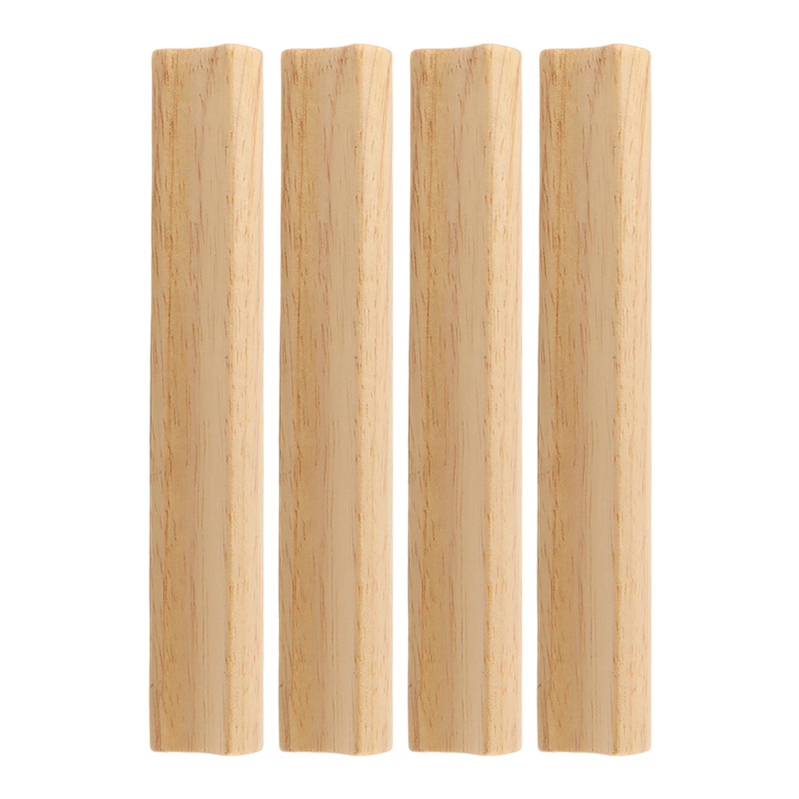 

4pieces Solid Wood Cupboard Handles With Varnish Hole Spacing Pack Of 4 Kitchen Cupboard Handle 4pcs