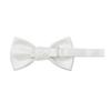 Off White Plain Satin Formal Bow Tie