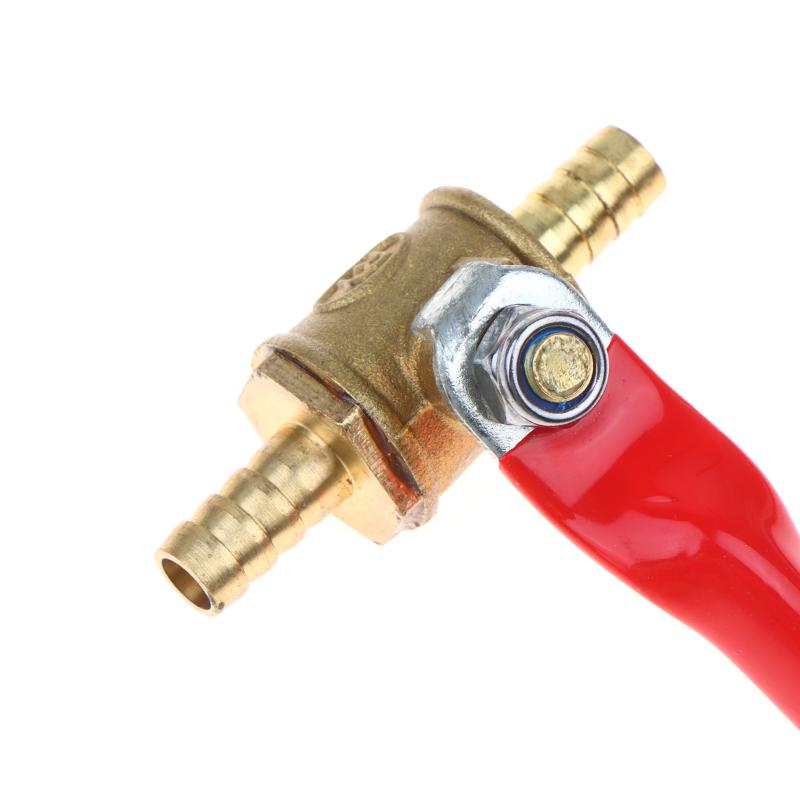 Hose Barb Shutoff Ball Valve 1Pcs 6-12mm Inline Rust Resistant for Water Oil Air Gas Fuel Line Boat Maintenance