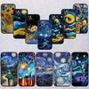 RE55 Starry Night Van Gogh Painting New High-End Shell Phone Case for Redmi Note 13 14 Pro+ Plus A3 A3X 13X 13C 13R 14S 14C 14R