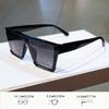 Übergroße quadratische modische Unisex-Sonnenbrille für Freizeitkleidung, perfekt für Fotoshootings und Partys, ideales Geschenk