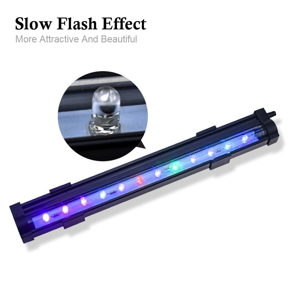 LED  Bubble Light Colorful EU Plug Aquarium Light Strip Fish Tank Decor Lighting Lamp
