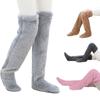 Long Coral Fleece Stockings Thicken Thigh High Socks Simple Plush Stockings Women  Men Women