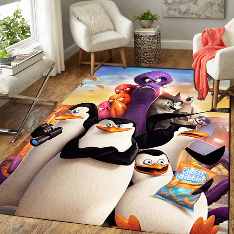 Brave penguin Rug Floor Mat for Living Room or Bedroom Soft and Comfortable Carpet a Gift for Birthday and Holiday.ZFF0913433