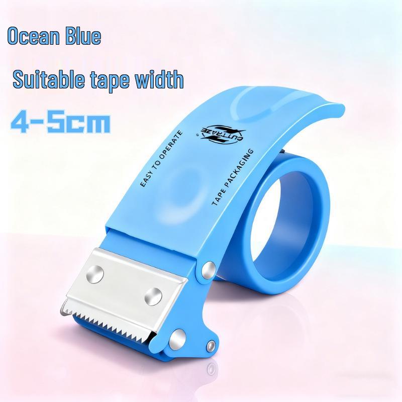 Metal Box Sealer: Transparent 5CM/6CM Tape Dispenser and Cutter for Packing & Logistics