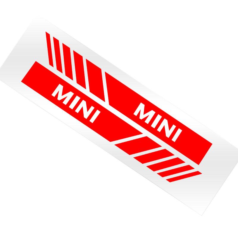 2Pcs Car Stripe Stickers Rearview Mirror Reflective Vinyl Decals Decoration For BMW Mini Cooper F54 F55 F56 R56 R60 SONE Roadster Clubman Coupe