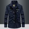 Autumn New Long Sleeve Shirt Men's Shirt Cotton Business Casual Large Size Tooling Outdoor Thin Shirt