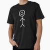 Single Stick Figure Stickman Humor Gift T Shirt 0616 Funny Stick Figure Graphic Clothes 100% Co
