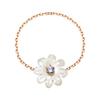 [Bnbgold] 14K/18K Blume Aqua Daisy Mother-of-Pearl Chain Ring Mnr41031