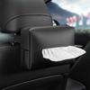 Car Armrest PU Leather Tissue Box Sun Visor Storage Organization Universal Car Seat Backrest Paper Tower Storage Tissue Holder