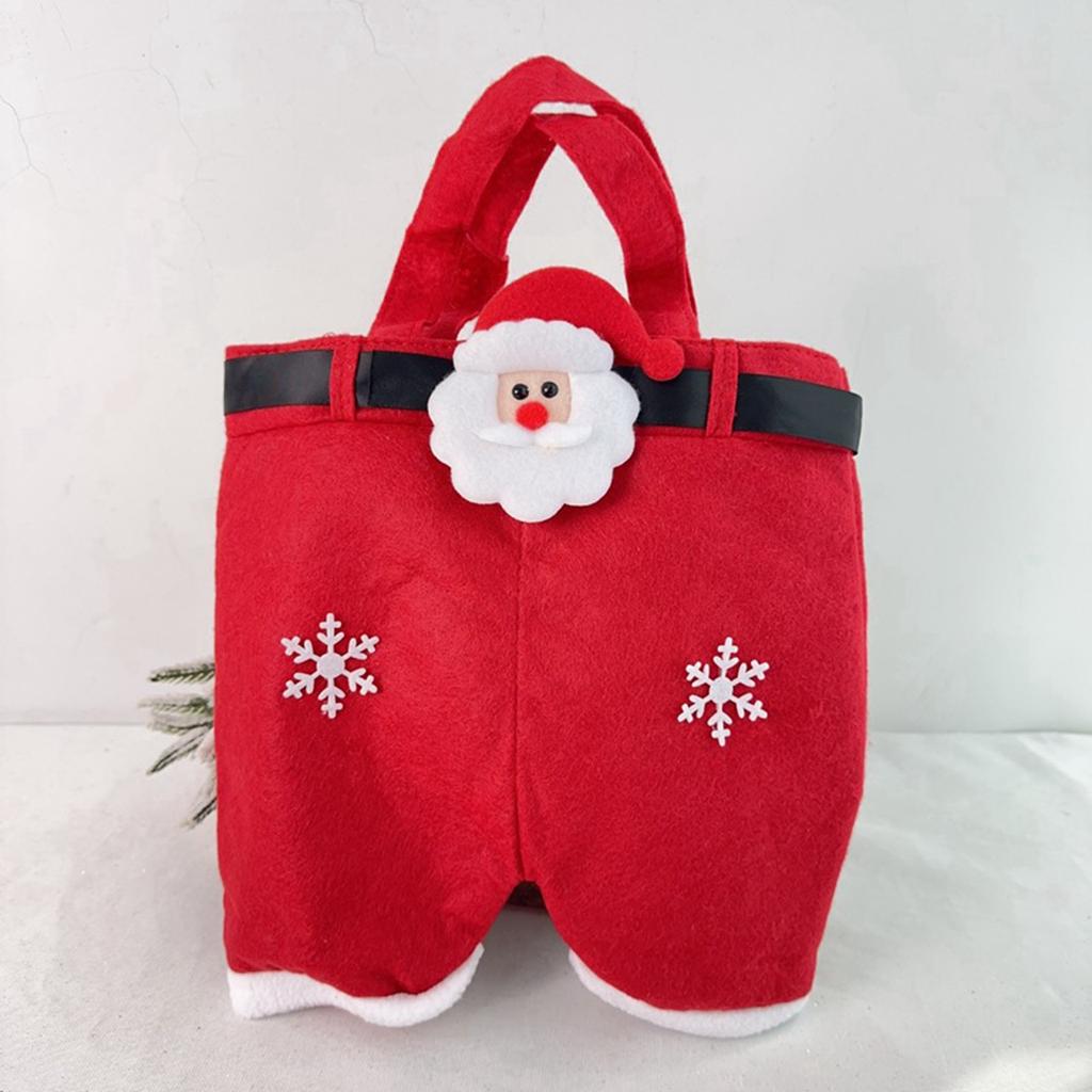 Schleife Dekoration Weihnachtshose Claus Hose Geschenktüte Süßigkeitentüte Geschenktüte Kinder Urlaub Snacktüte Geschenktüte