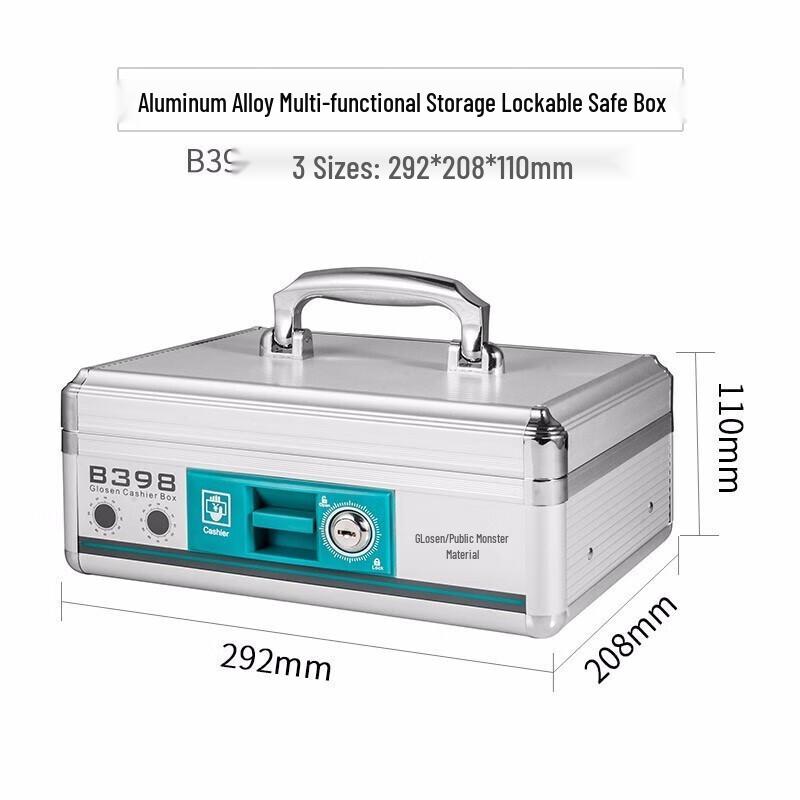 Jinlongxing Portable Aluminum Alloy Security Cash Box