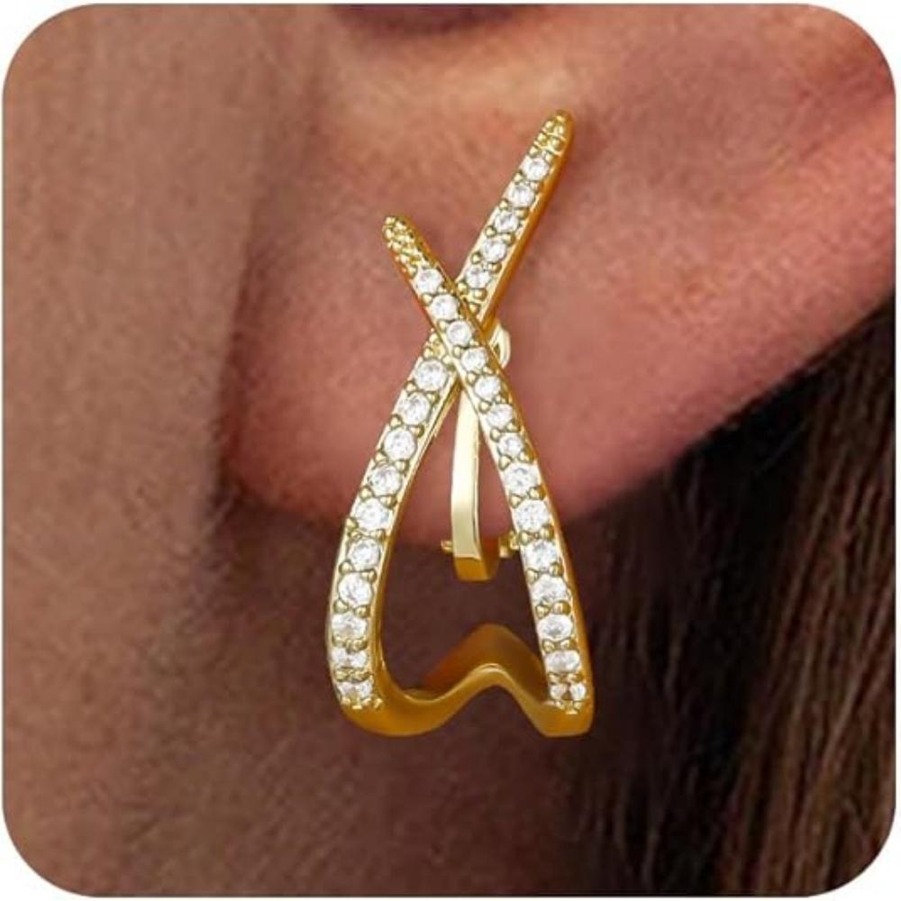 14K Gold Plated Clip on Earrings for Women Trendy Dainty Earrings Hypoallergenic Minimalist Non Pierced Earring Jewelry Gifts