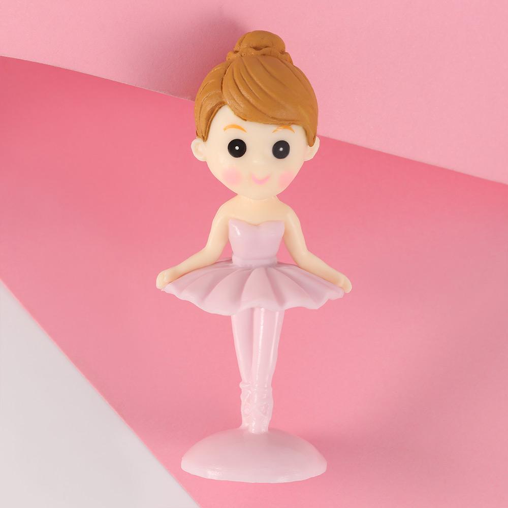 2pcs/set Elegant Ballet Girl Cake Topper for Birthday Party  Dessert Decoration Baby Shower Baking Supplies Love Gifts