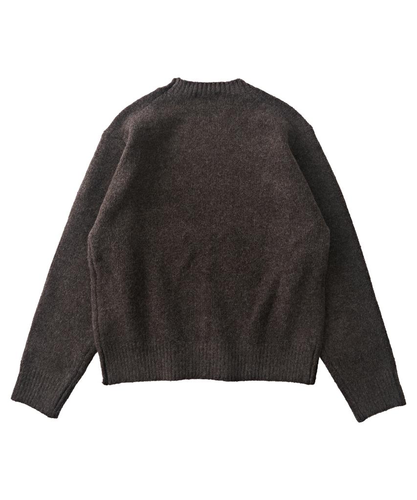 ANALOG MOOD Daily Angora Round Knit (Brown)