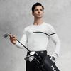 FILA Golf Series Casual Sports Simple Clean Soft Comfortable Long Sleeve Pullover Knit Sweater Men sweater Jade-White A11M545407FWT