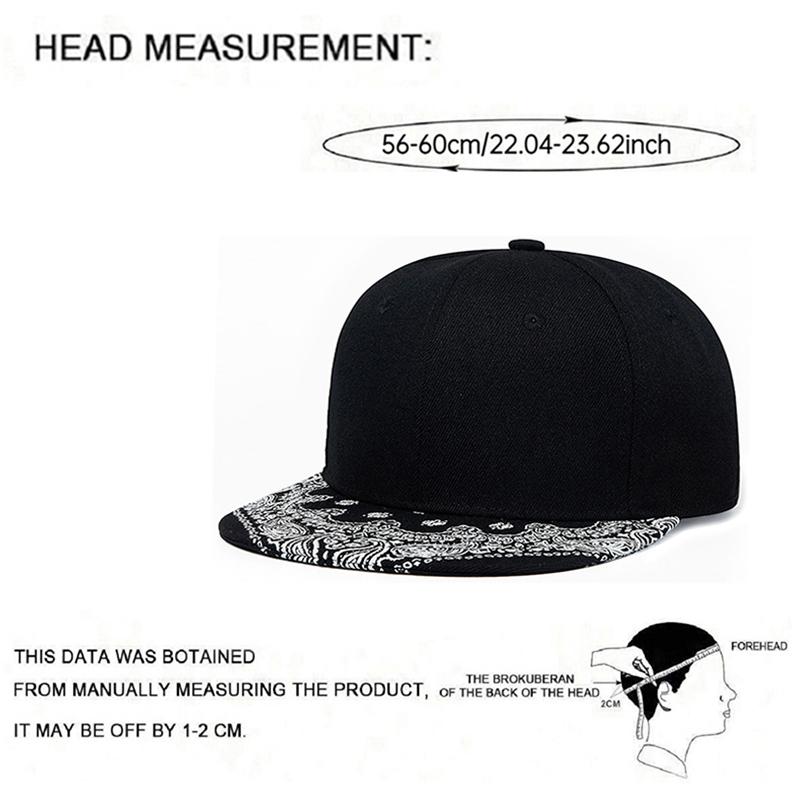 Moda Nuevo Sombrero de Borde Plano Sombrero de Flor de Anacardo Borde Estampado Sombrero Hip Hop Callejero Diaria Ocio Viaje Sombrilla Gorra de Béisbol