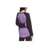 adidas Originals Adicolor Brand Logo Color Block Loose Long Sleeve T-Shirt Women Tops Violet JM8051