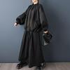 Plus Size Vintage Jackets for Women Causal Loose Spring Autumn Jacket Coat Black Clothes Outerwear