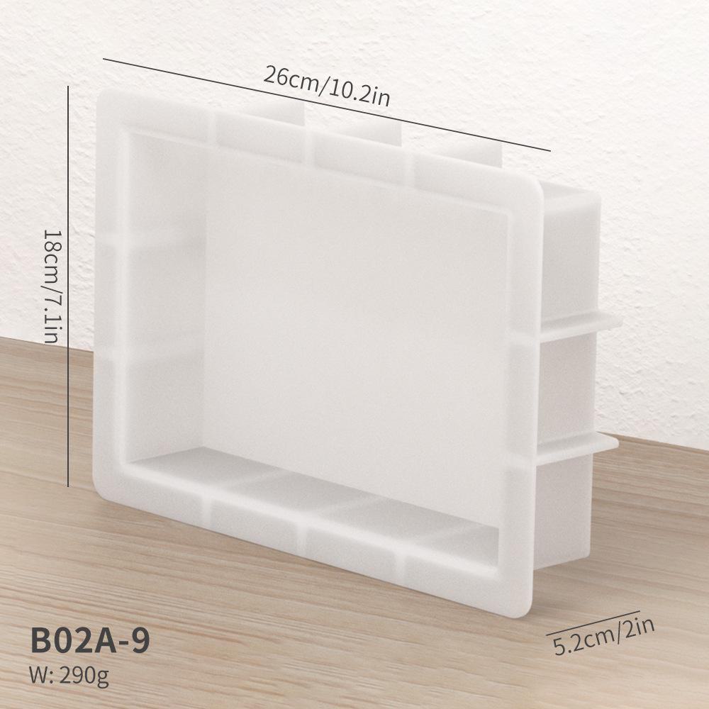 

Силиконовая форма «Сделай сам» в виде геометрического кристалла для кубических украшений и образцов книг Large Rectangular Mould