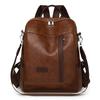 Weicher Lederrucksack Damen Große Kapazität Preppy Rucksack Verschleißfest Leichte Reisetasche
