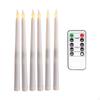 LED Flameless Taper Candles Brightness Adjustable for Home Dinner Decor