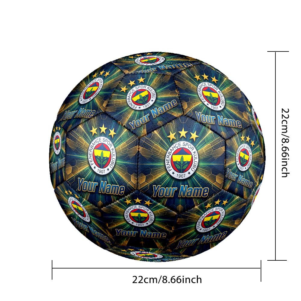 Size 5 Football Custom Name Text, Outdoor Training Soccer BallFenerbahçe FC