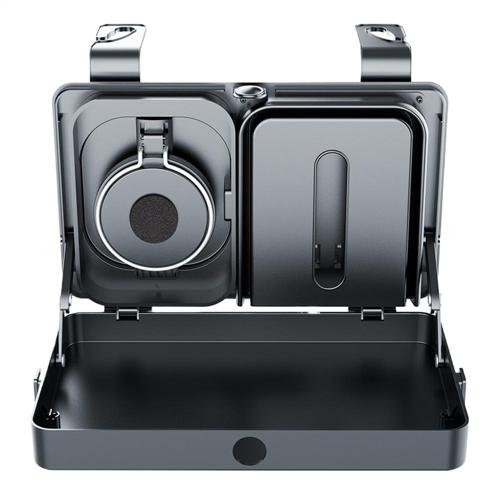 Car Backseat Organizer Food Tray Snack Table With Cup Holder Multifunctional Car Headrest For Road Trip Car Interior Accessories