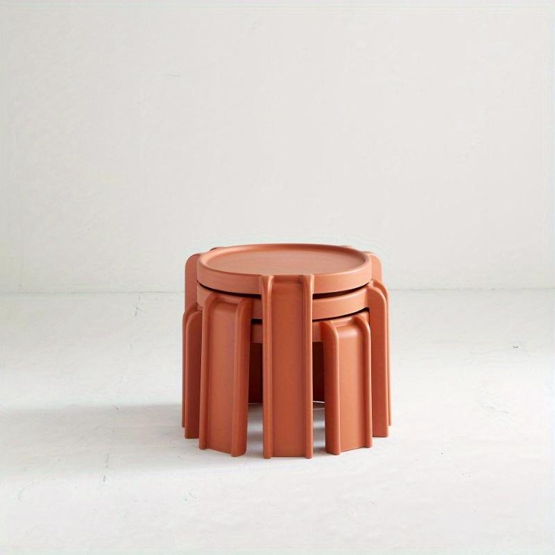 1Pc round balcony tea table coffee table ins wind living room side few outdoor tea table bedroom round table personality simple