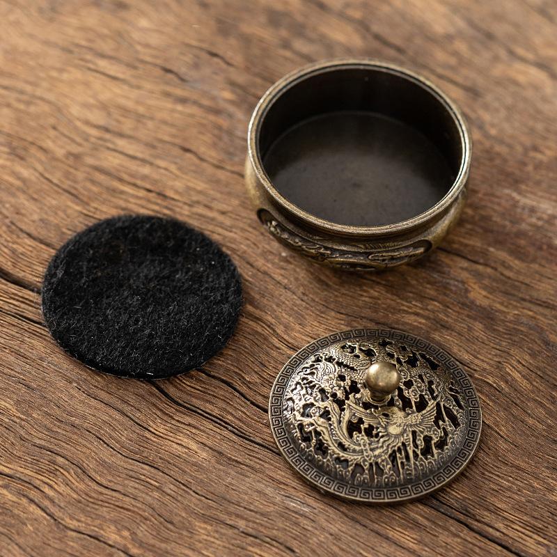 New Retro Opper Incense Burner Twelve Zodiac Signs Burner Brass Incense Holder With Cover Sandalwood Cense Buddhism Home Decor