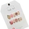 HANDMADE Artificial Nail 3D Piggy Flower Donut Cherry Cute Phototherapy Nails Reusable and Removable Nails