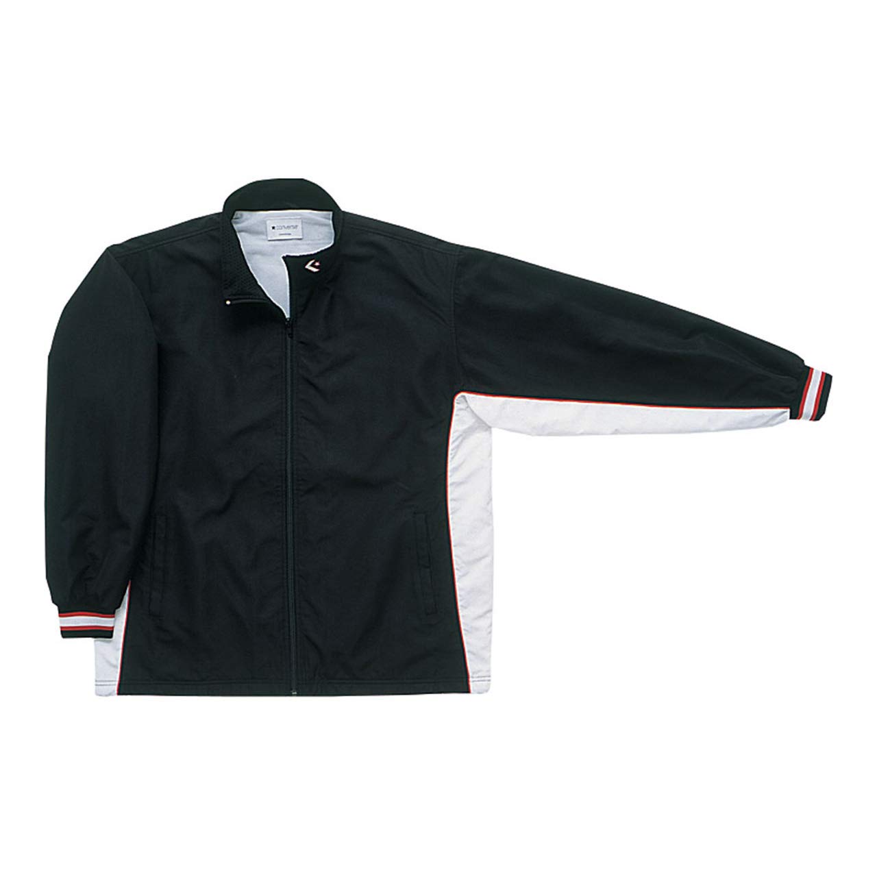 

Разминочная баскетбольная куртка Converse CB182102S, водоотталкивающая, дышащая, черно-белая, размер L (Японский размер L)