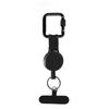 Anti-Theft Retractable Phone Holder Keychain Heavy Duty Strap Tether With Carabiner For Hiking Cycling Climbing