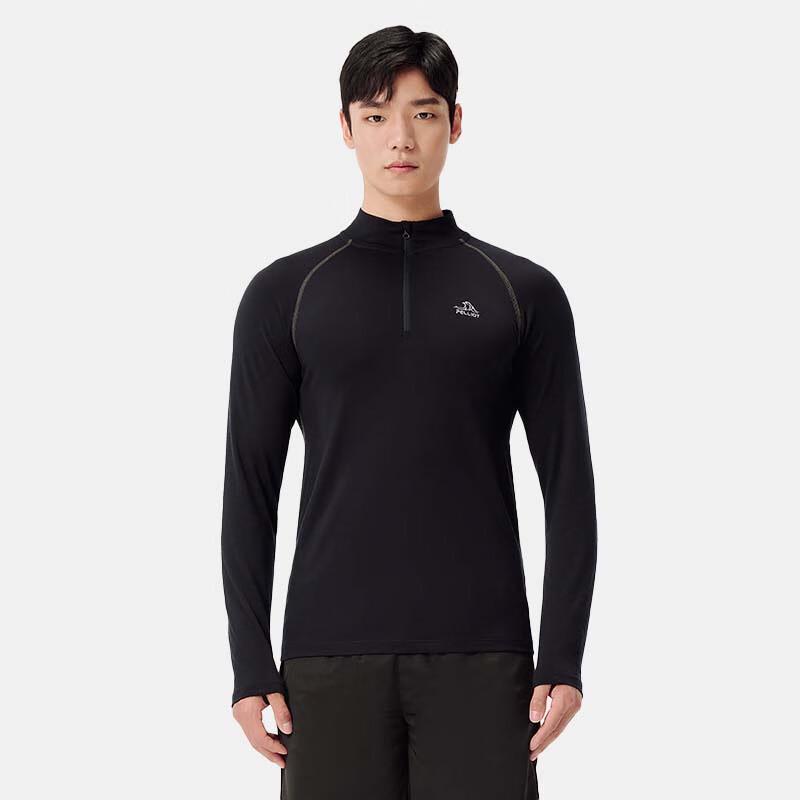 Pelliot Men's Outdoor Stand-Collar Long Sleeve T-Shirt