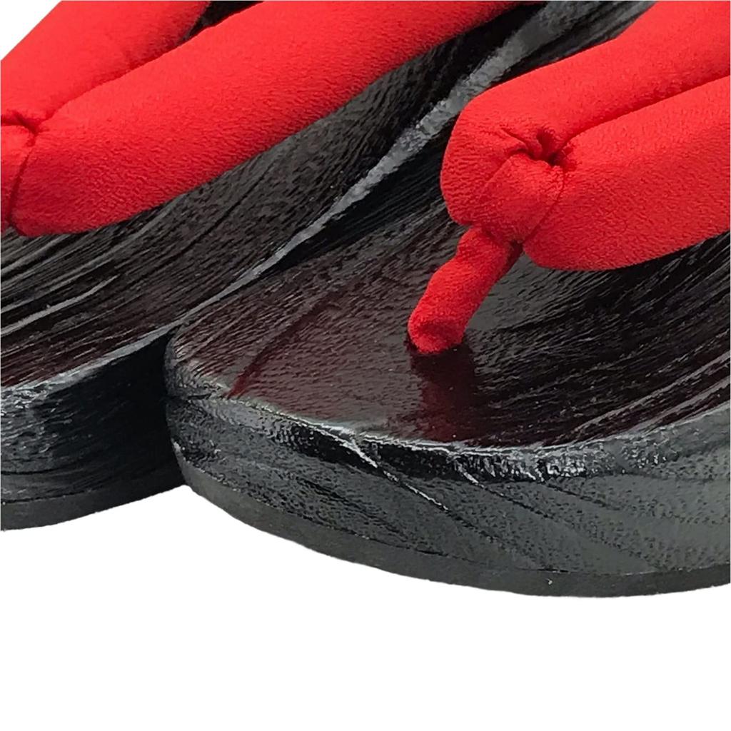 Thick Japanese Paulownia E124 [Eiza] Geta, Sole, Cosplay, Clothing, Photography, Accessories, Shoes, Thongs, Wood, Halloween, Events, (black/red,