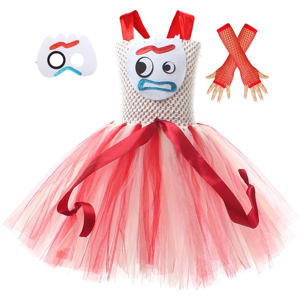Toy Story Buzz Lightyear Toddler Girl Cosplay Dress With Tulle Skirt For Halloween Party