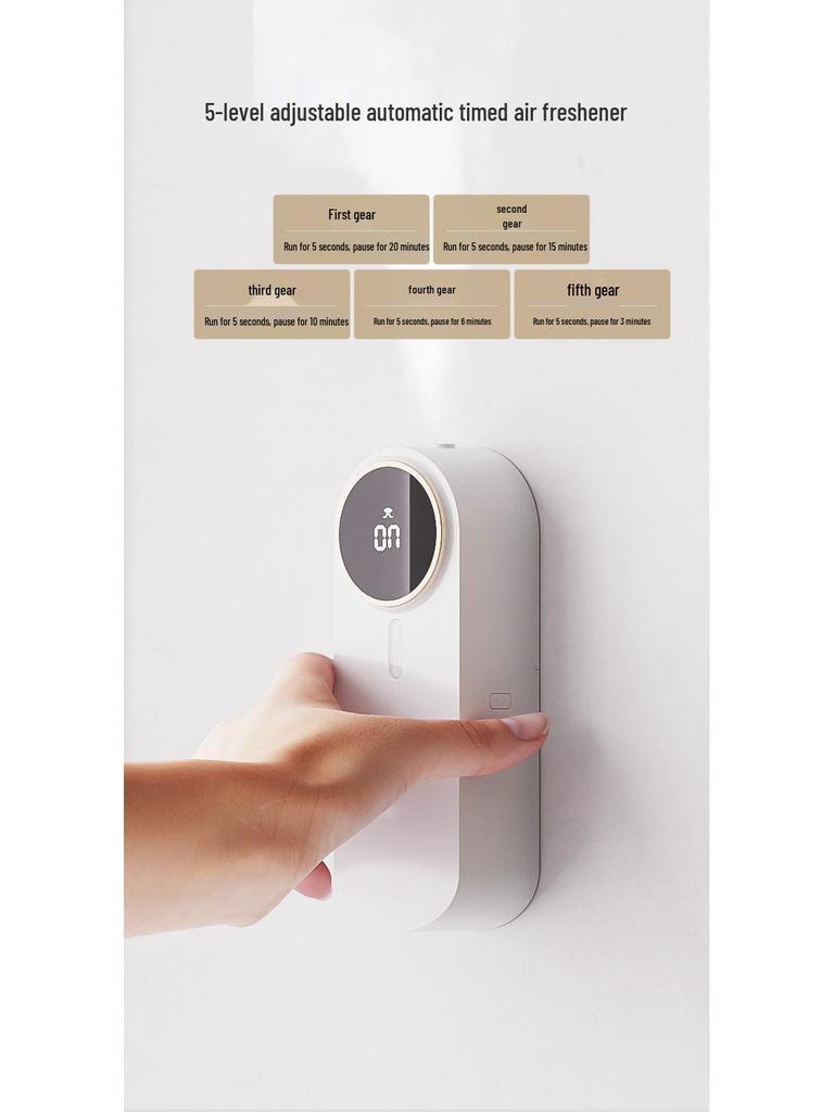 Nihua USB Automatic Air Freshener & Aroma Diffuser for Home, Bathroom, and Hotel - Wall-Mounted Aromatherapy Machine