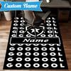Custom Name Botafogo Emblem Rug Game Carpet, Floor Mat for Bedroom Living Room Entryway Rug, Home Decor Idea Gift for Christmas birthday
