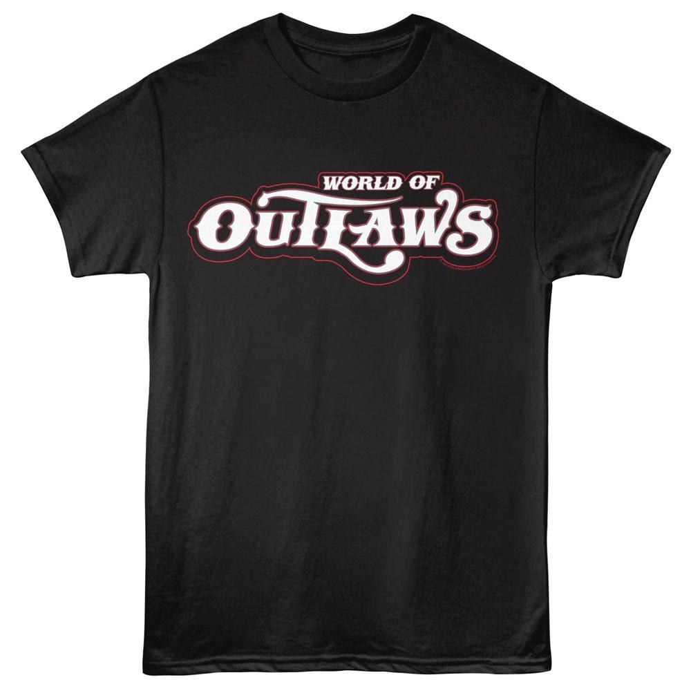 World Of Outlaws White Logo Men s T Shirt L