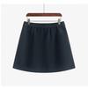 Plus Size Women College Style Solid A Line Short Mini Skirt