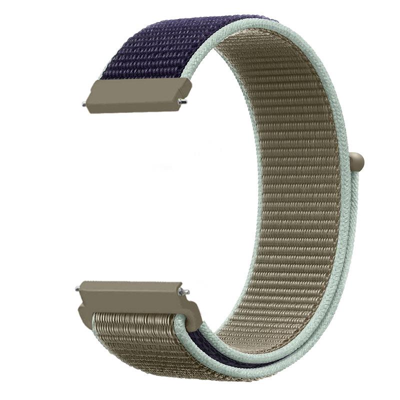 20mm 22mm Nylon Loop Band for Samsung Galaxy Watch 7/6/Classic/5/4/3/Gear S3 Wristband Huawei Watch 4/GT-2-3-Pro/Amazfit GTR/GTS