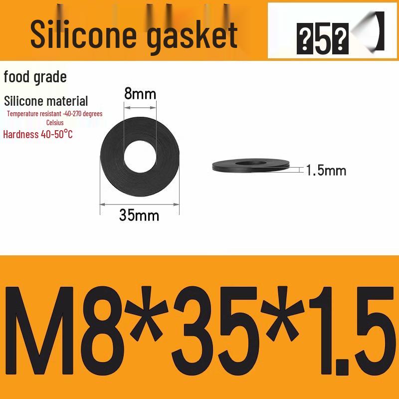 Silicone High-Temp Waterproof Gasket & Shock Absorbing Seal Pad