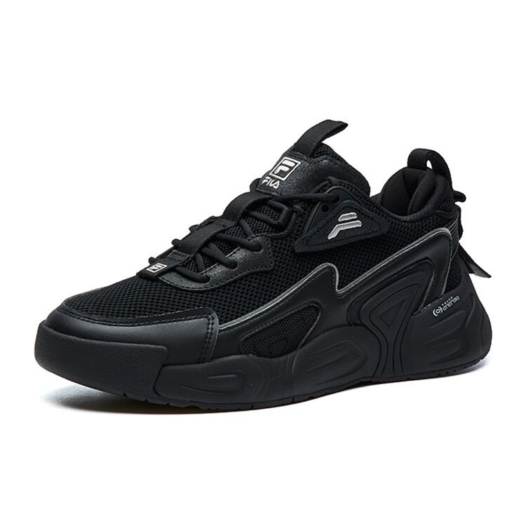 Fila Vortex Low Top Retro Basketball Shoes Women Sneaker Black F12W111234FBK