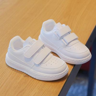 Kinder weiße Schuhe, Frühling und Herbst Jungen Sportschuhe, weiße Mädchen Freizeitschuhe, Babyschuhe mit weicher Sohle