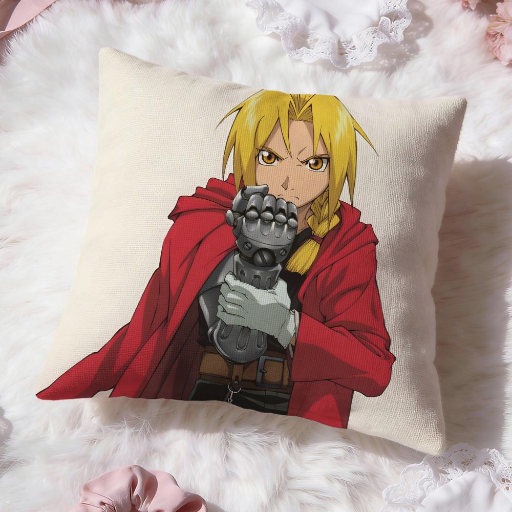 Funda de cojín FULLMETAL ALCHEMIST Premium Comfort reversible - Diseño dos en uno para cualquier habitación e interior del coche