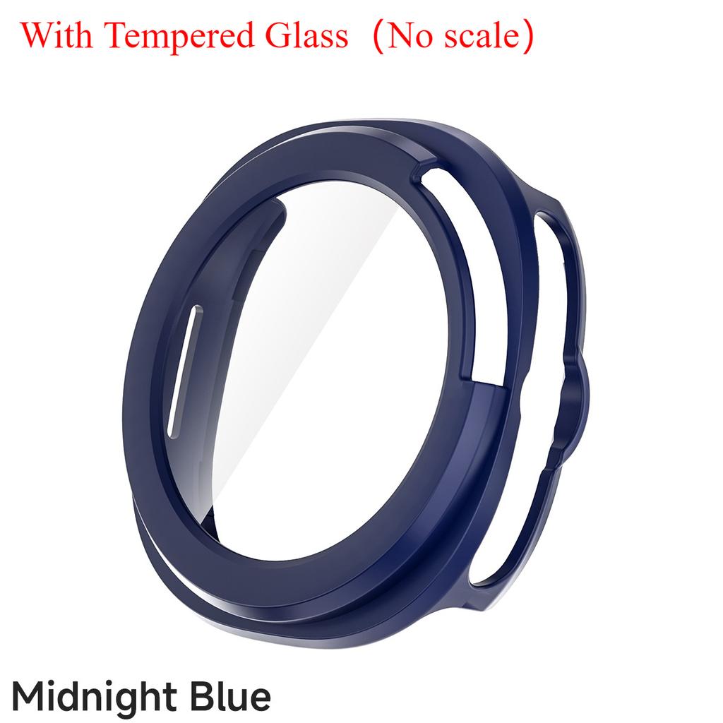 Protector Case For Samsung Galaxy Watch 8 Classic PC Hollowed Cover Protective Bumper Shell Tempered Glass Screen Accessories